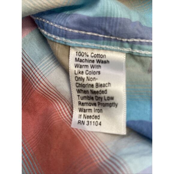 Red Camel 1931 Men’s XL Long Sleeve Pearl Snap Plaid Shirt - Picture 7 of 7